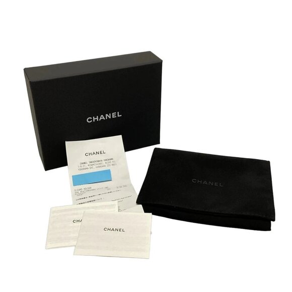 Auth CHANEL - AP4733 Gray Lambskin Card Case - Picture 10 of 10